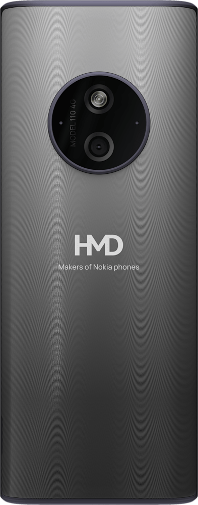 Titanium Nokia 125 4G (2024) from Back