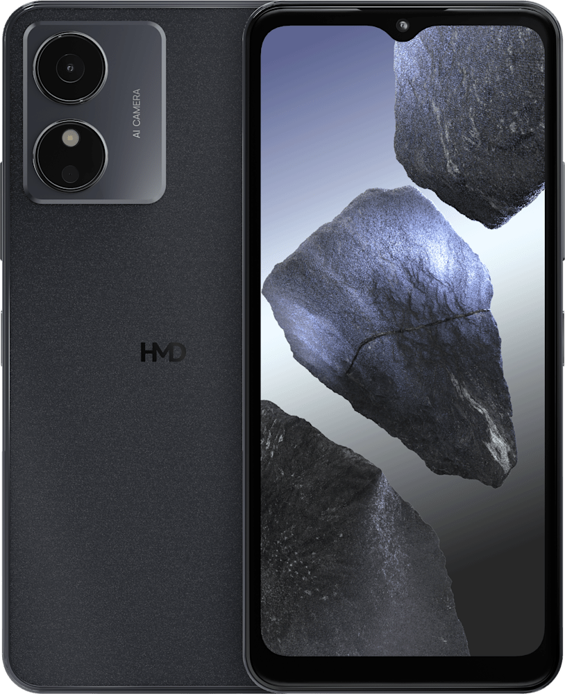 سواد منتصف الليل HMD Aura² from Front and Back