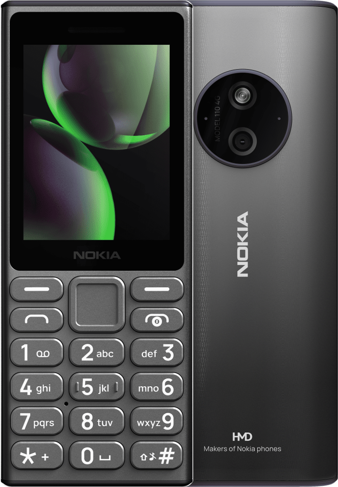 Enlarge Titanium Nokia 125 4G (2024) from Front and Back