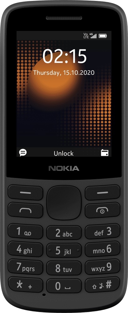 Enlarge Чорний Nokia 215 from Front