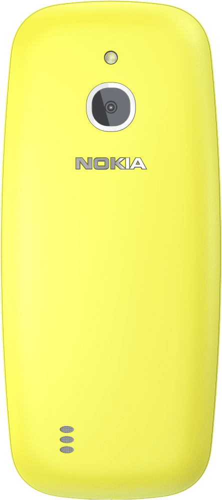 Enlarge Yellow Nokia 3310 3G from Back