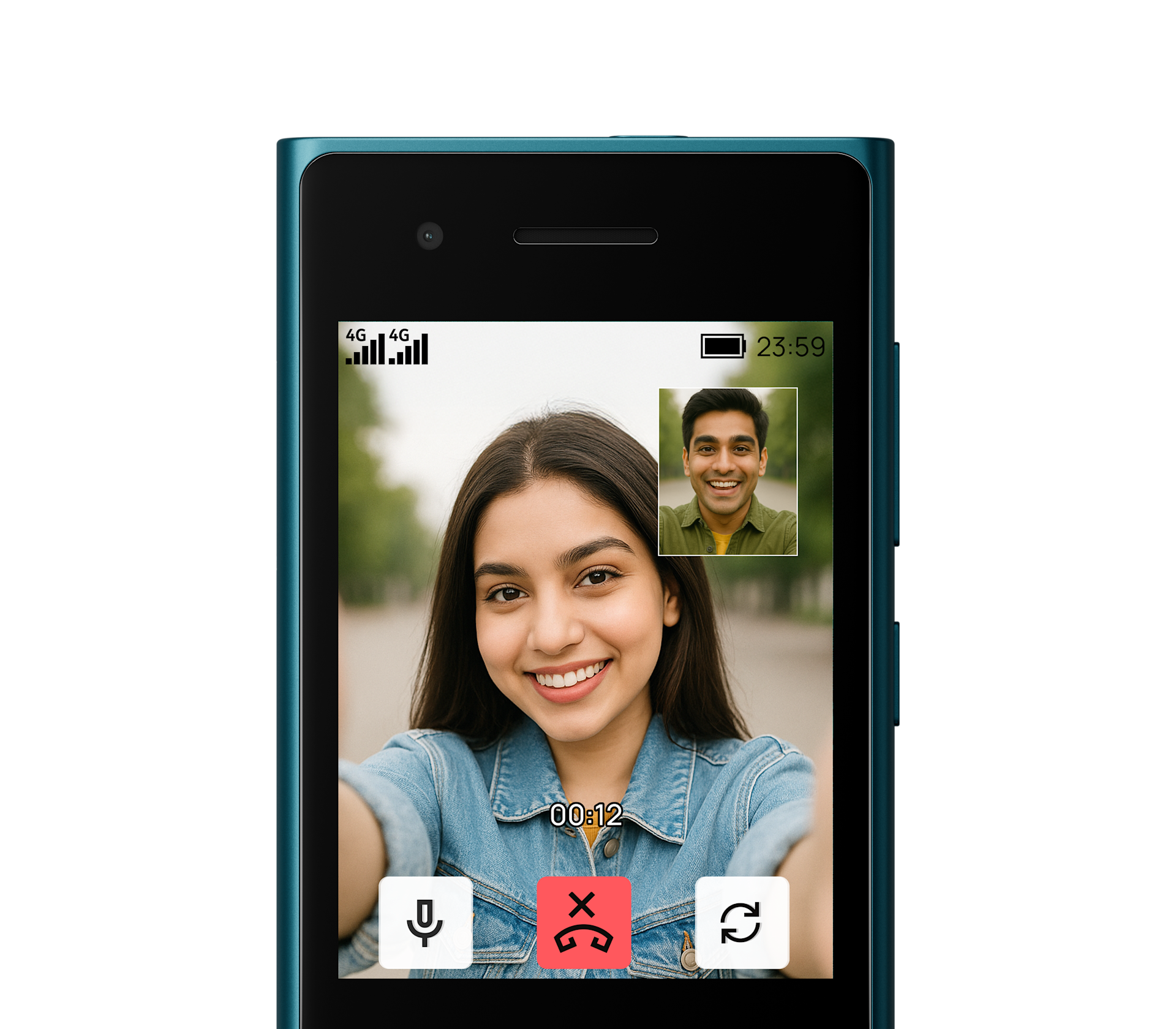 Video call on the Express Chat app