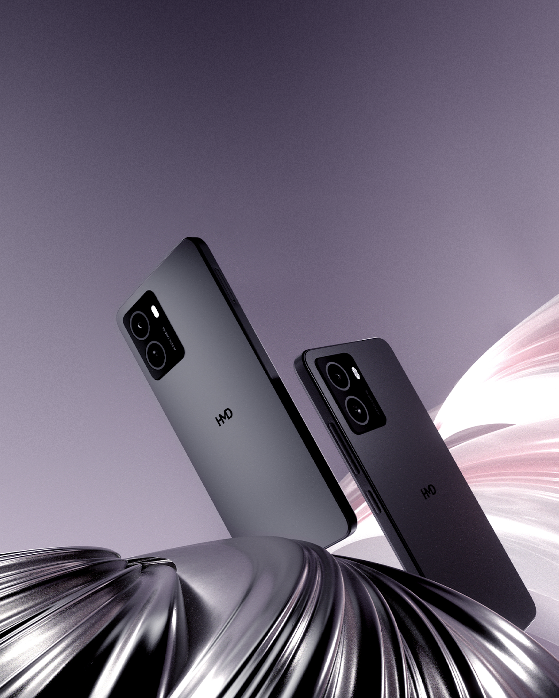 HMD Pulse smartphone in Meteor Black