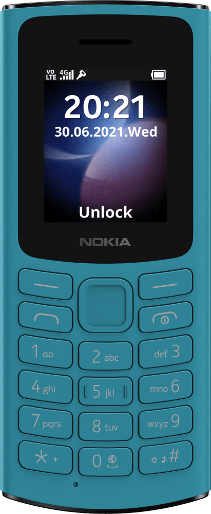 Enlarge 藍色 Nokia 105 4G (2021) from Front