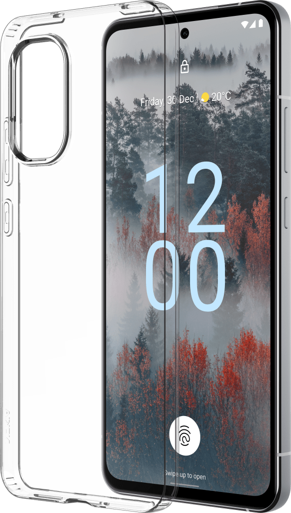Forstør Transparent Nokia X30 5G Clear Case fra For- og bagside