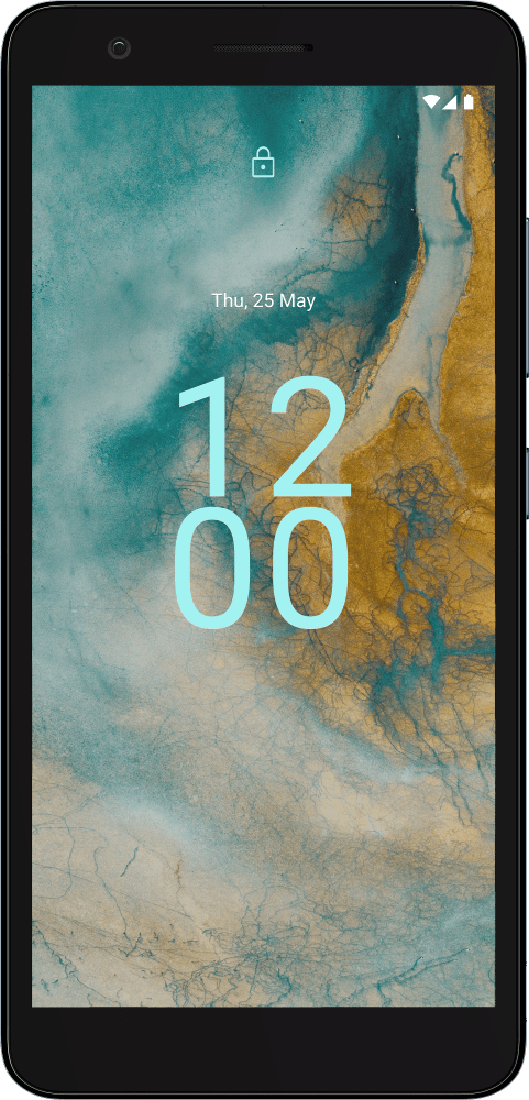 Enlarge Dark Cyan Nokia C02 from Front