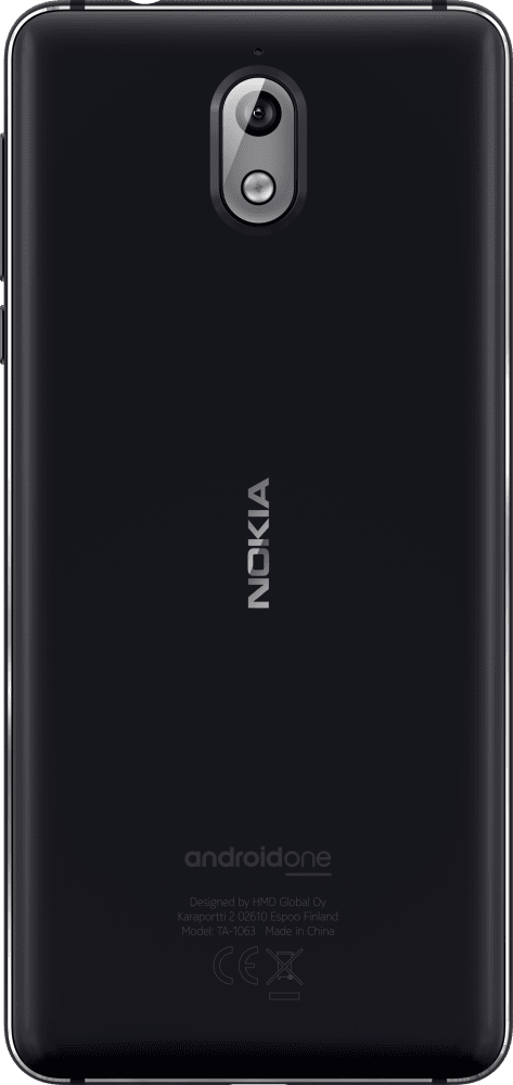 Enlarge أسود Nokia 3.1 from Back