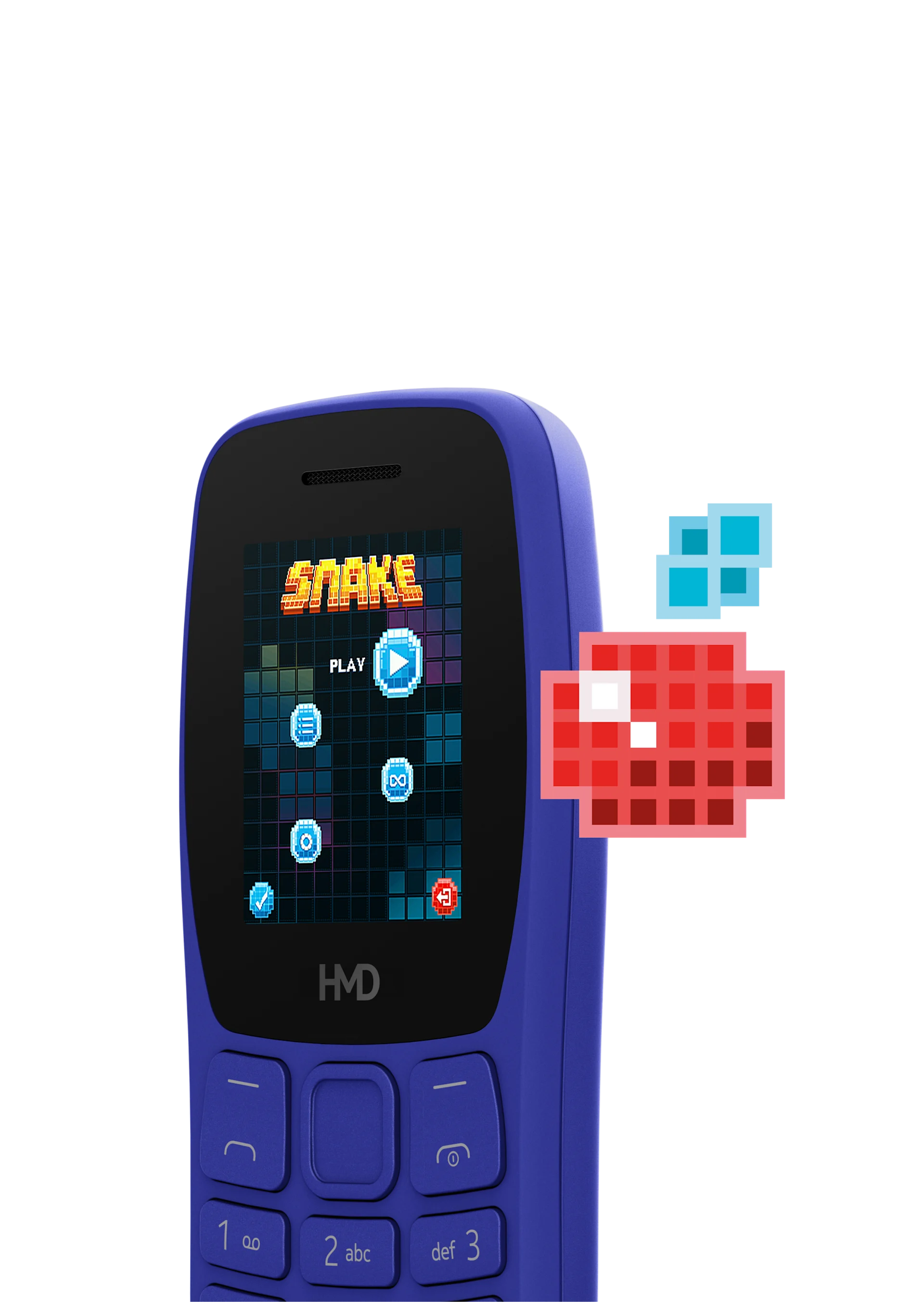 HMD 105 Pure has Snake, the classic mobile game.