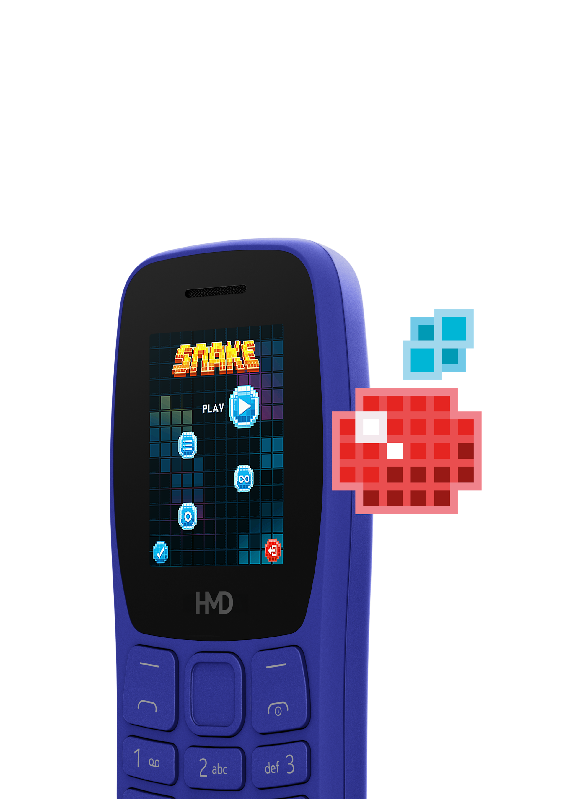 HMD 105 Pure has Snake, the classic mobile game.