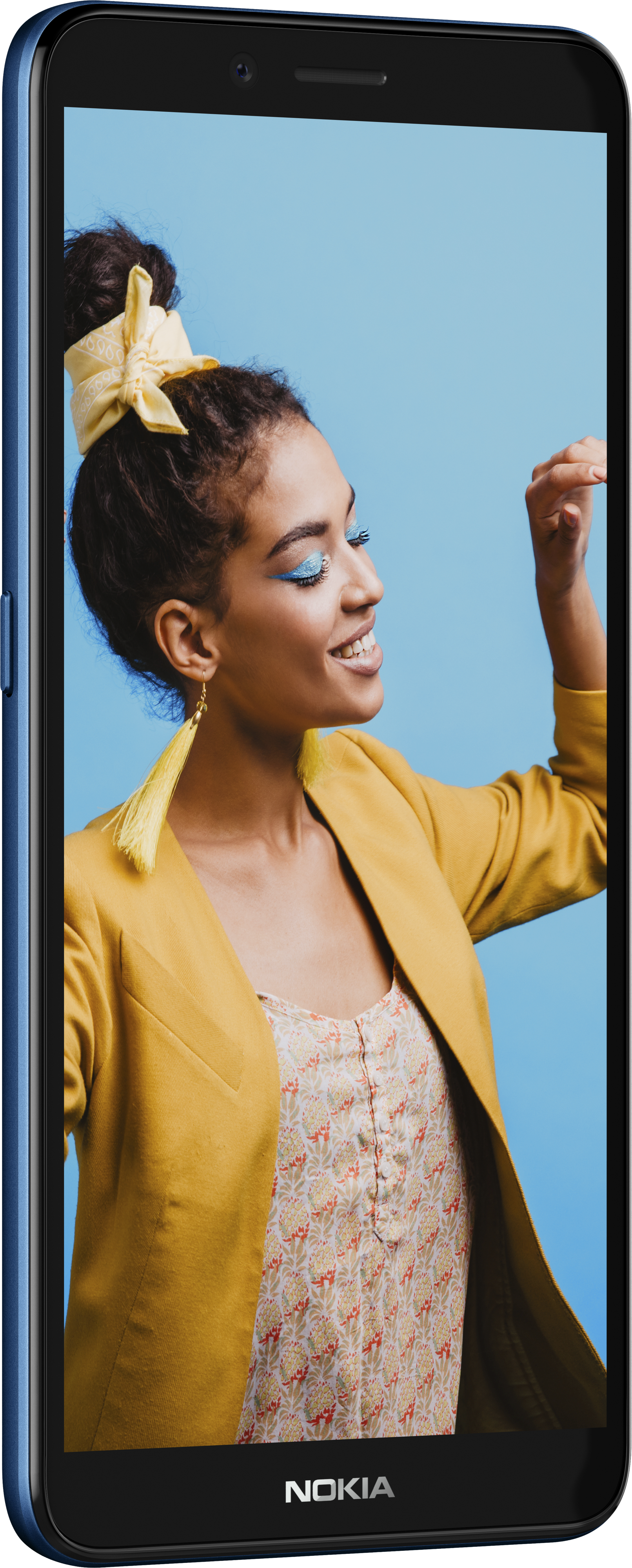 nokia c3 with a 5 99 hd display and long lasting battery