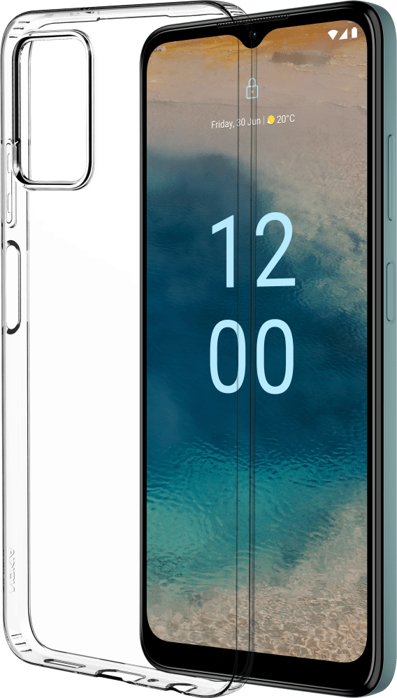 Ampliar Nokia G22 Clear Case Transparent desde Frontal y trasera