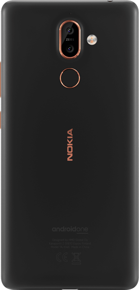 Enlarge Black Nokia 7 plus from Back