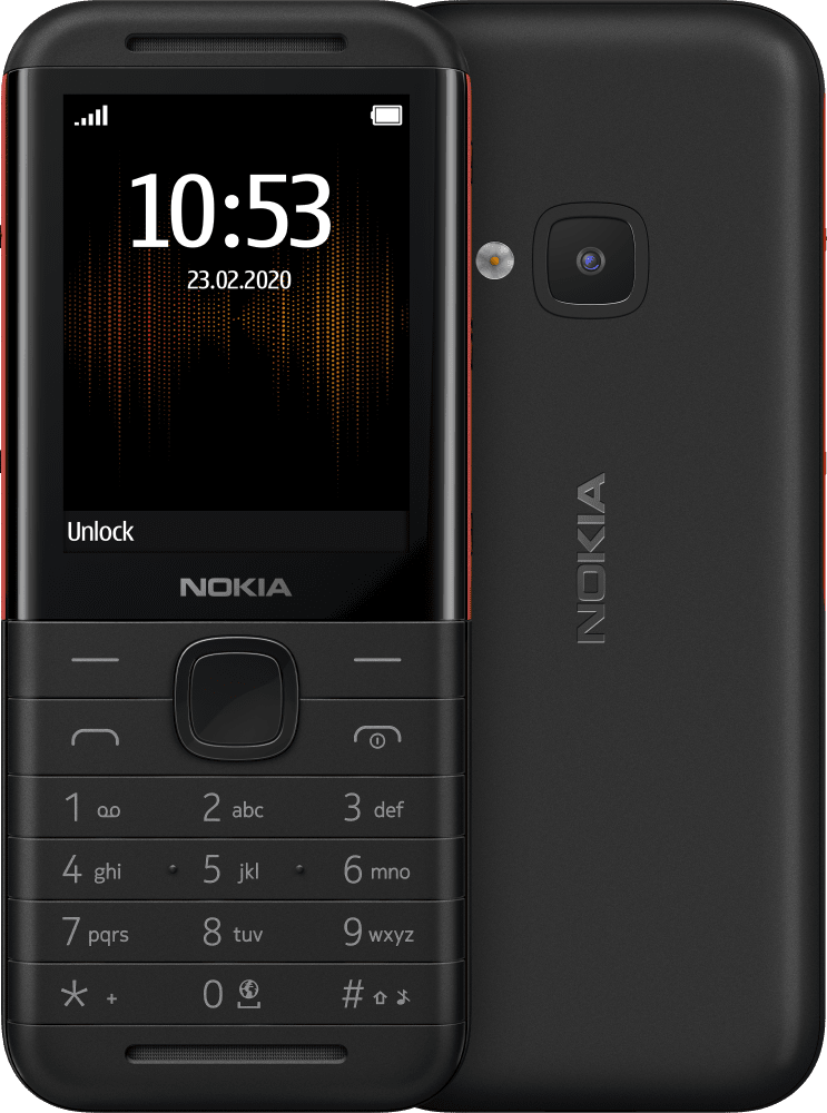 Enlarge Černá Nokia 5310 from Front and Back