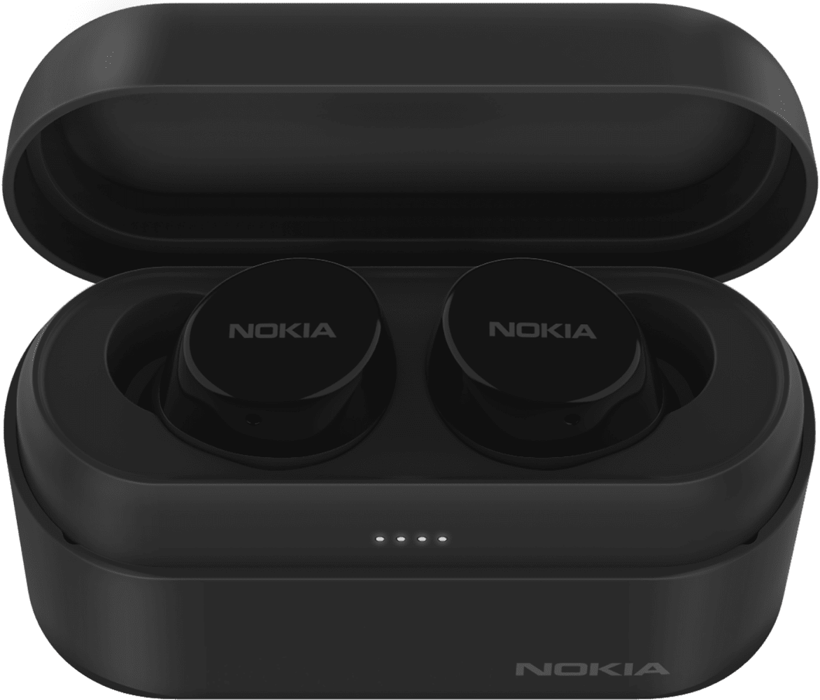 Enlarge Fekete Nokia Power Earbuds from Front and Back