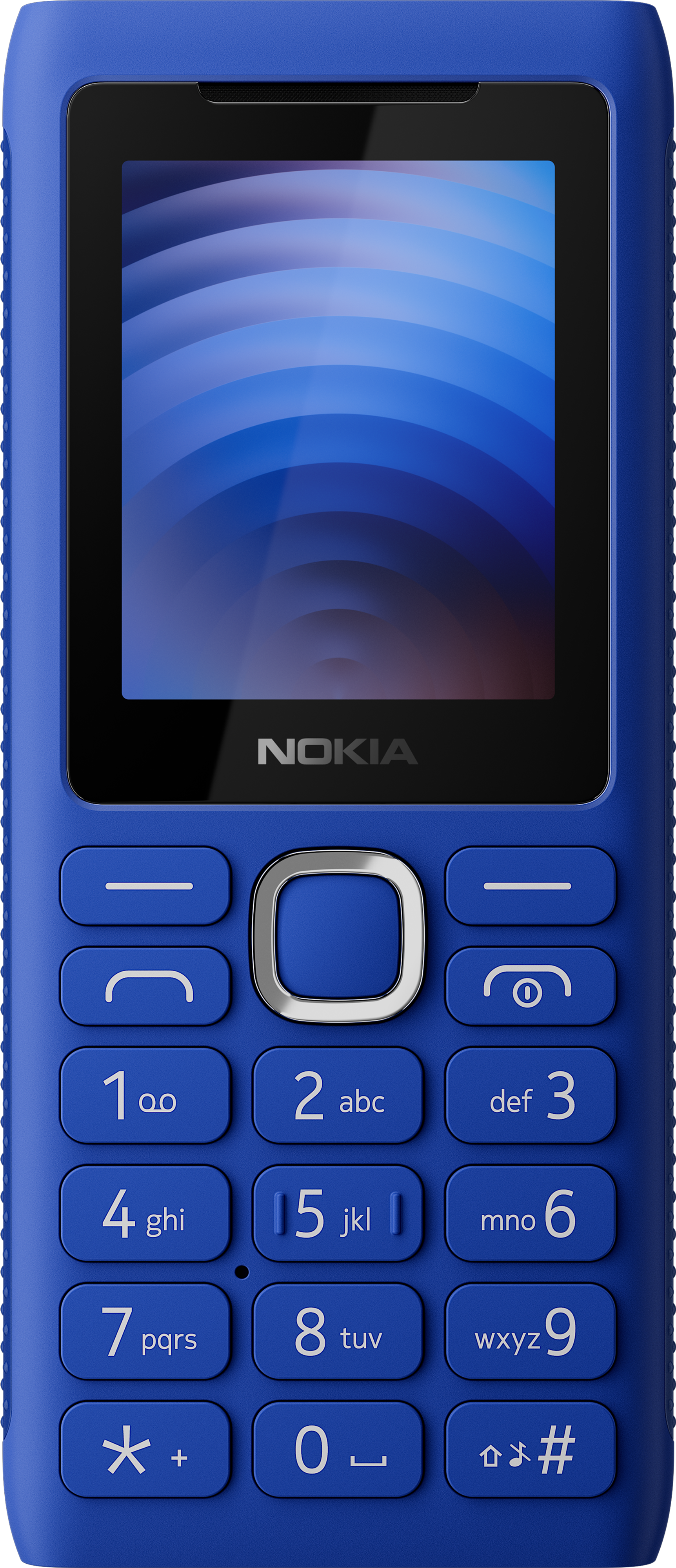 Blue Nokia 110 Power from Front