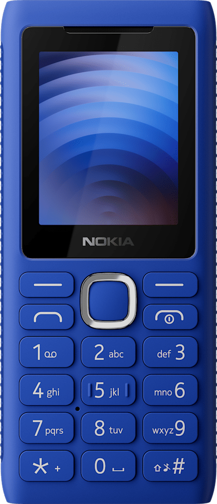 Blue Nokia 110 Power from Front