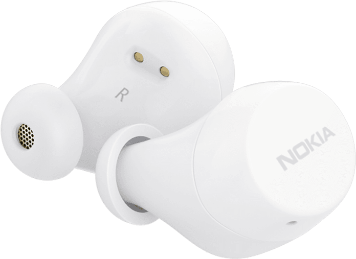 Ampliar Nokia Power Earbuds Lite Nieve desde Atrás