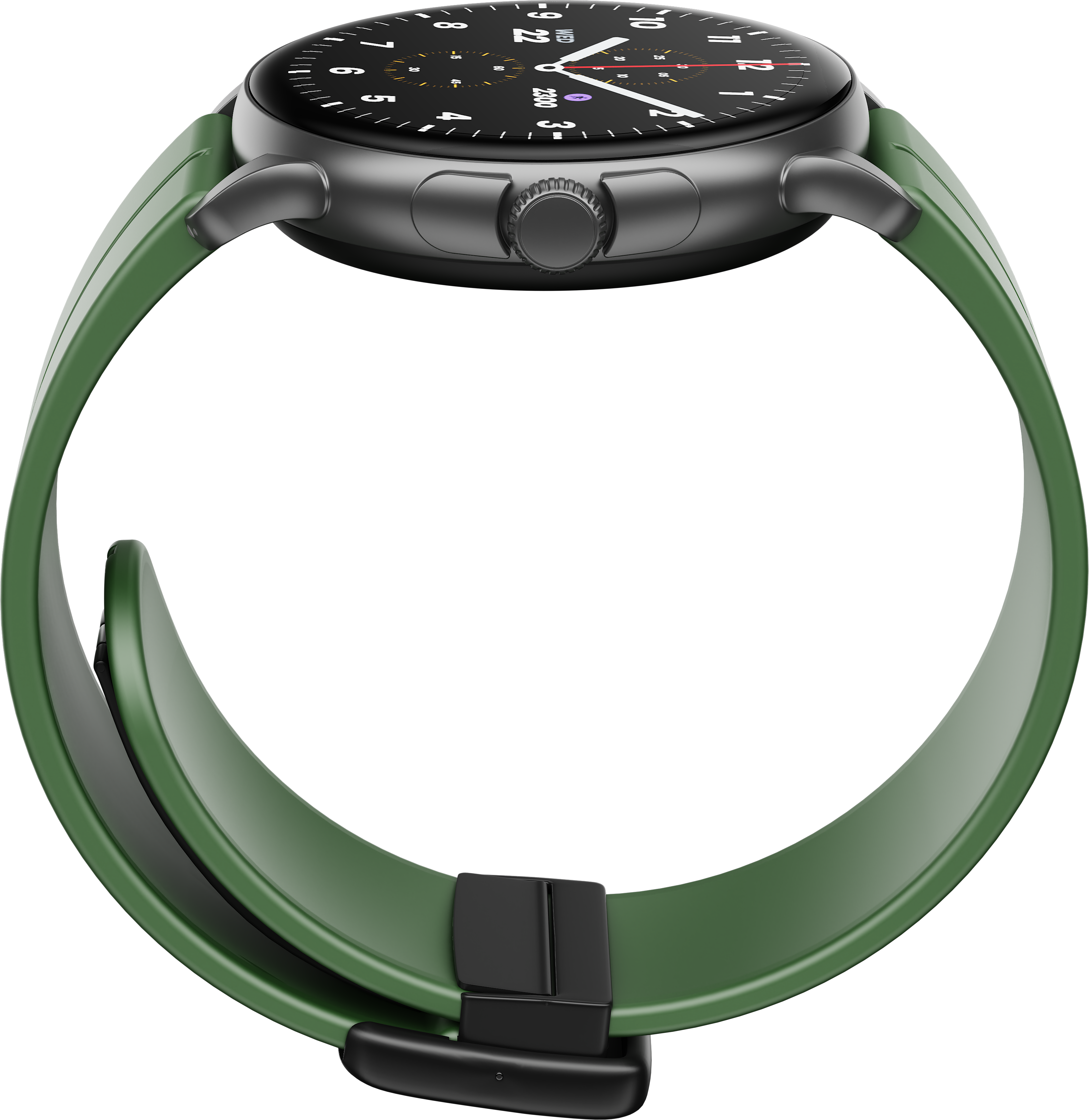 فضّي بسوار أخضر HMD WATCH X1 SMARTWATCH from 