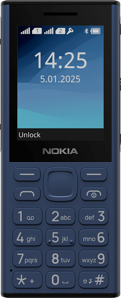 Blue Nokia 130 Music from Front