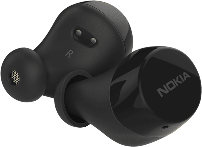 Enlarge Charcoal (Black) Nokia Power Earbuds Lite from Back