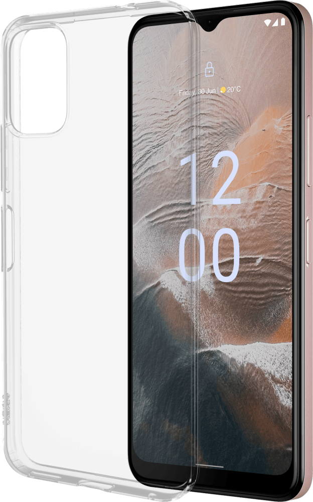 Suurenna Transparent Nokia C32 Clear Case suunnasta Etu- ja takapuoli