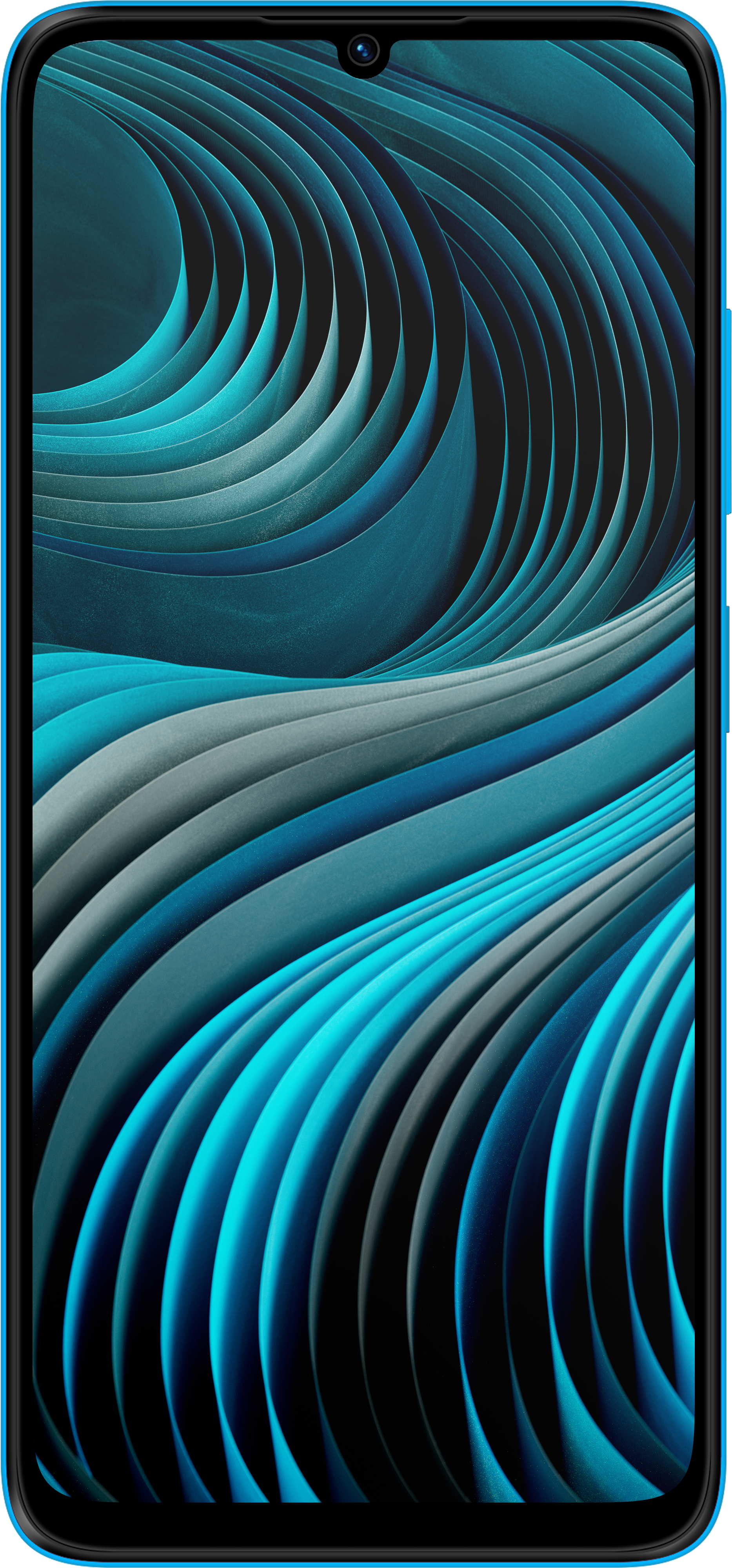 Nordic Blue HMD Vibe2 5G from Front