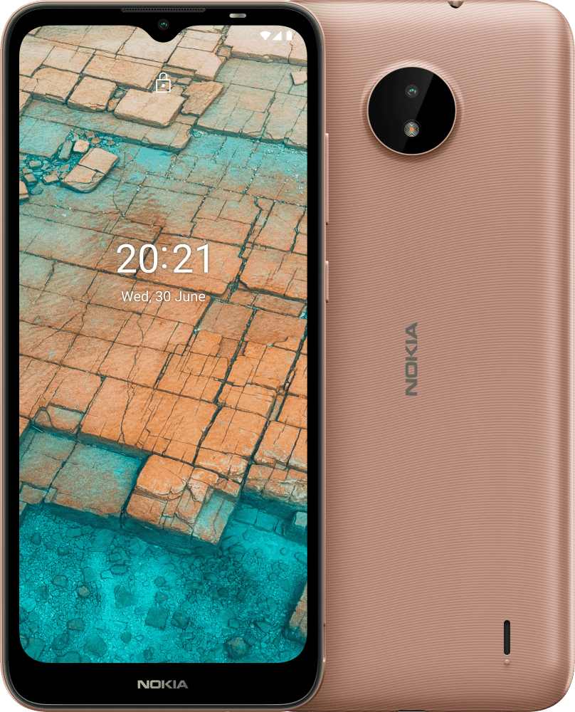 Enlarge Sand Nokia C20 from Front and Back