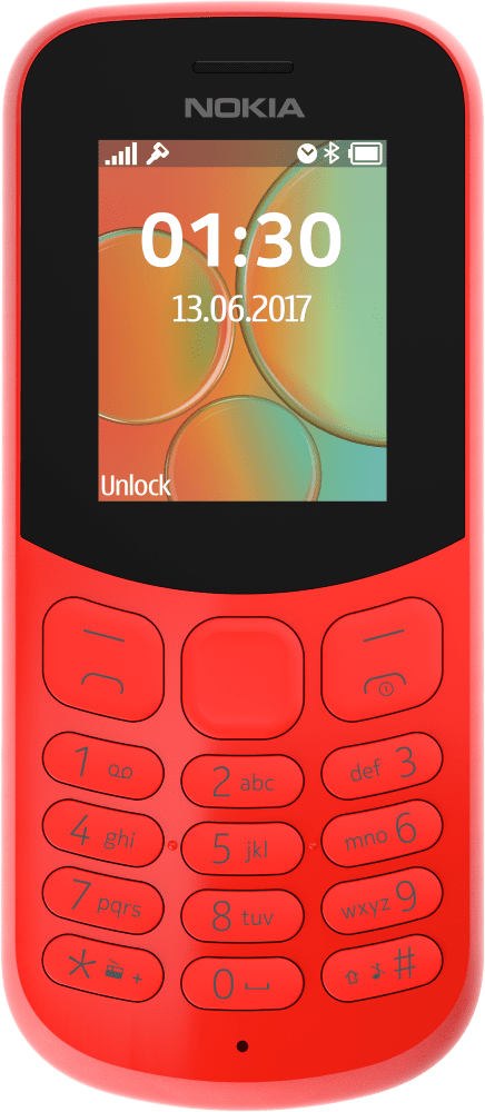 Enlarge Red Nokia 130 2017 from Front