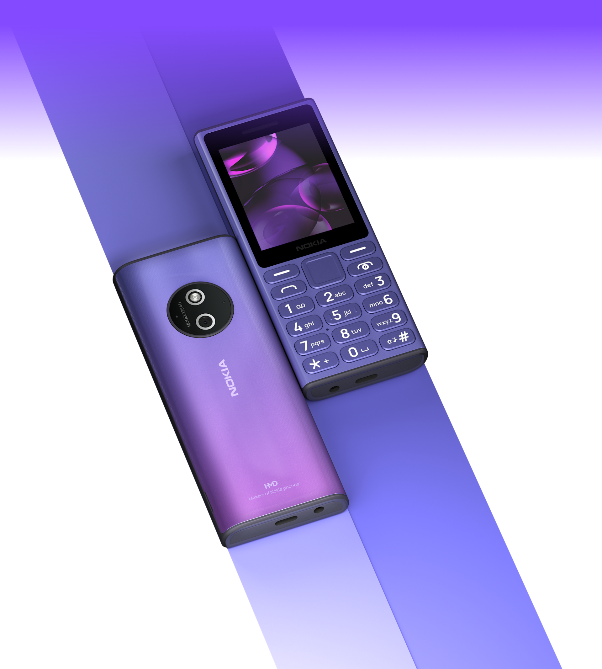 Nokia 110 4G (2024) feature phone in Blue