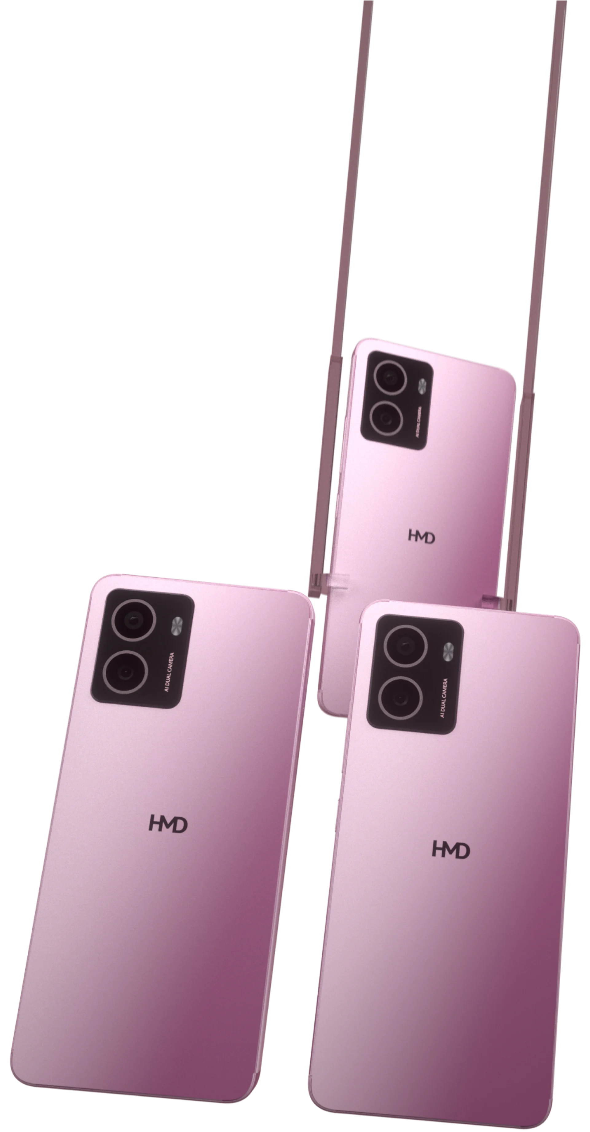 HMD Pulse smartphones in Dreamy Pink