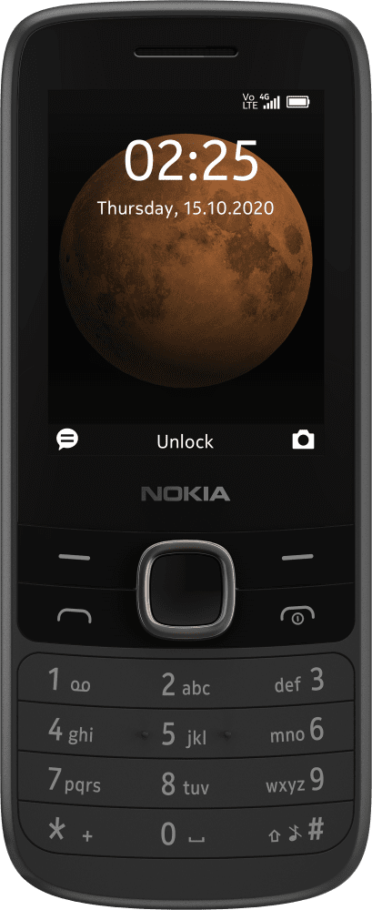 Enlarge Svart Nokia 225 4G from Front