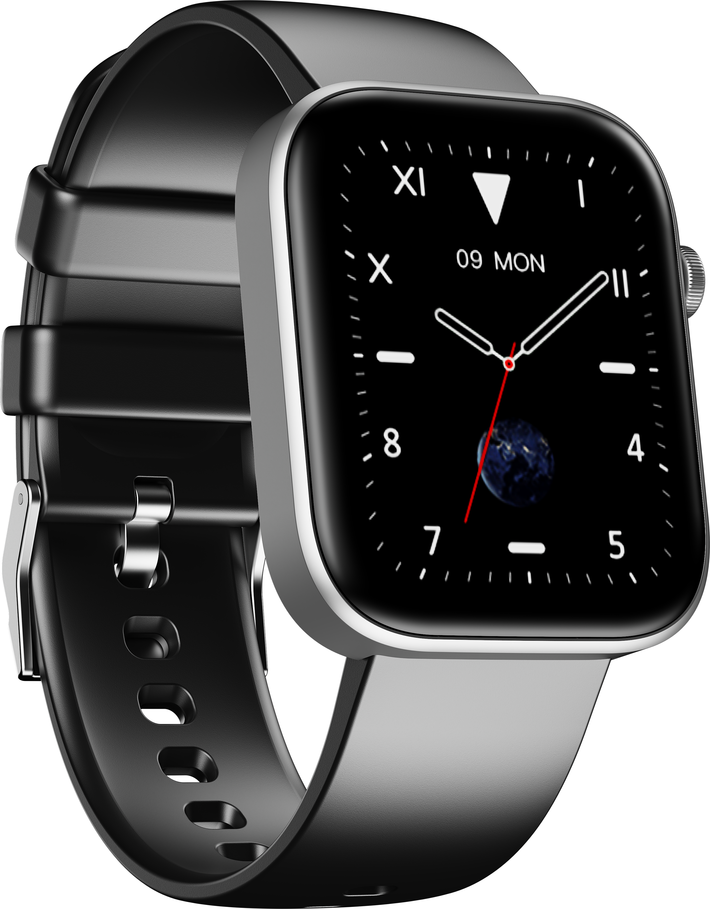 أسود HMD WATCH P1 SMARTWATCH from Front and Back