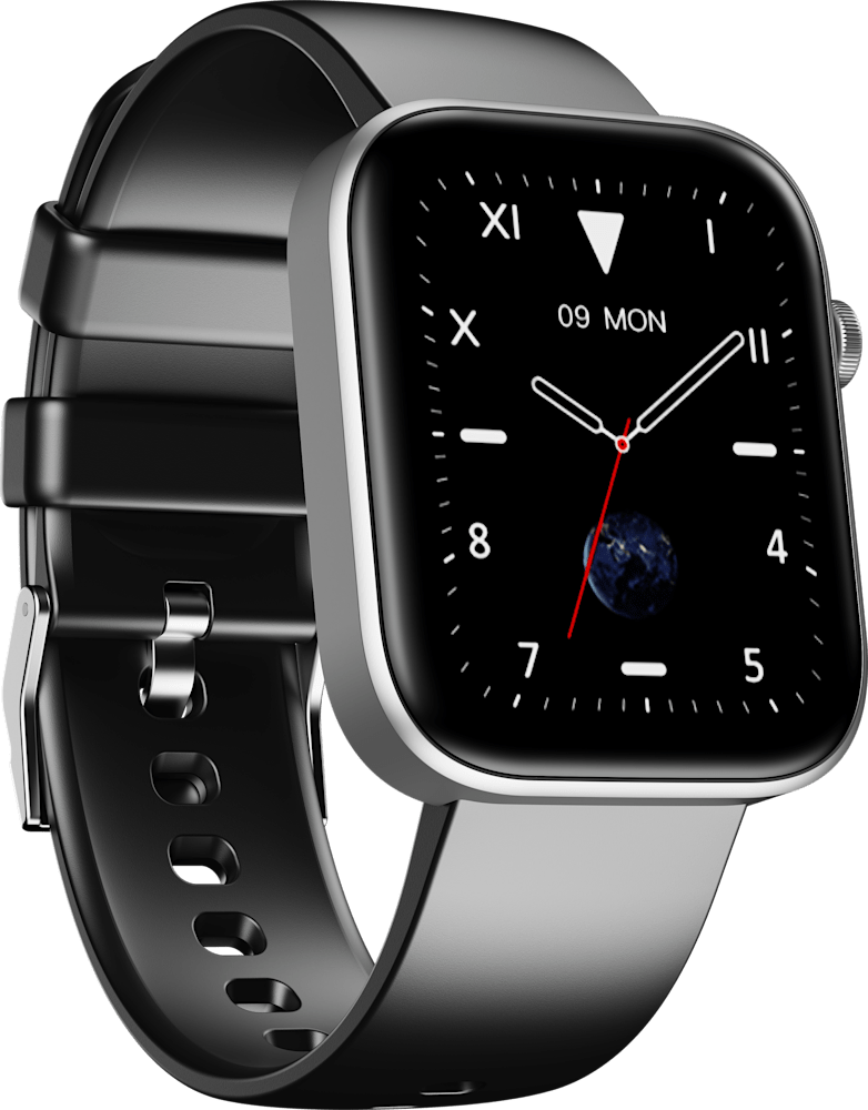 أسود HMD WATCH P1 SMARTWATCH from Front and Back