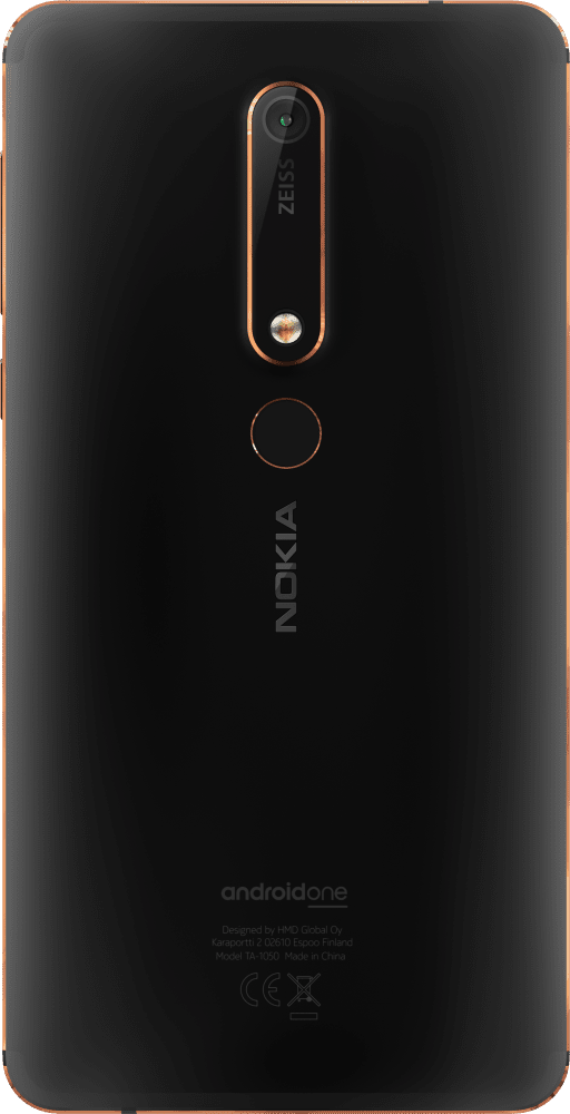 Enlarge Black Nokia 6.1 from Back