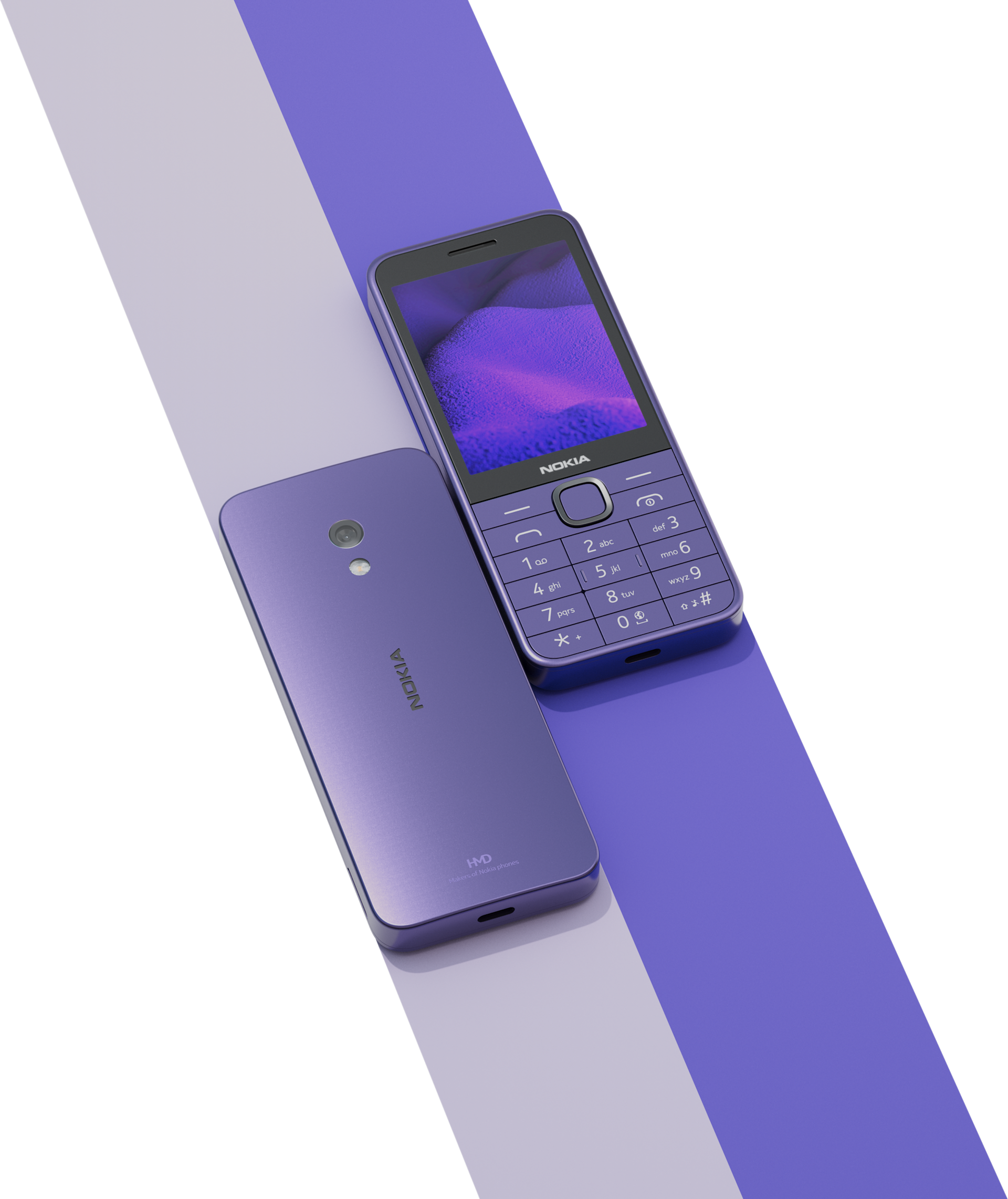 Nokia 235 4G (2024) feature phone in Purple