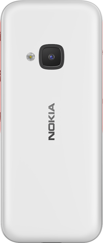 White/Red Nokia 5310 from Back