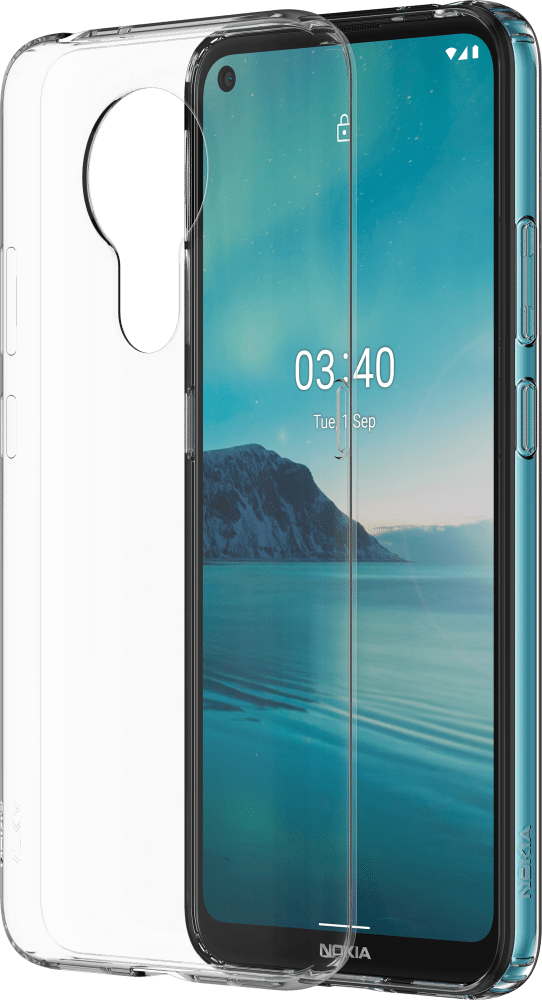 Enlarge Transparent Nokia 3.4 Clear Case from Front and Back