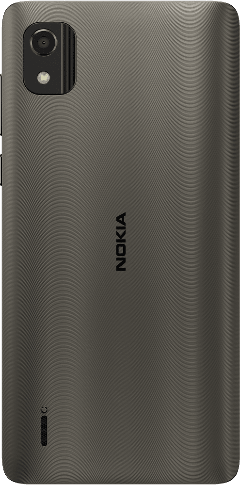 Enlarge Grey Nokia C2 2E from Back