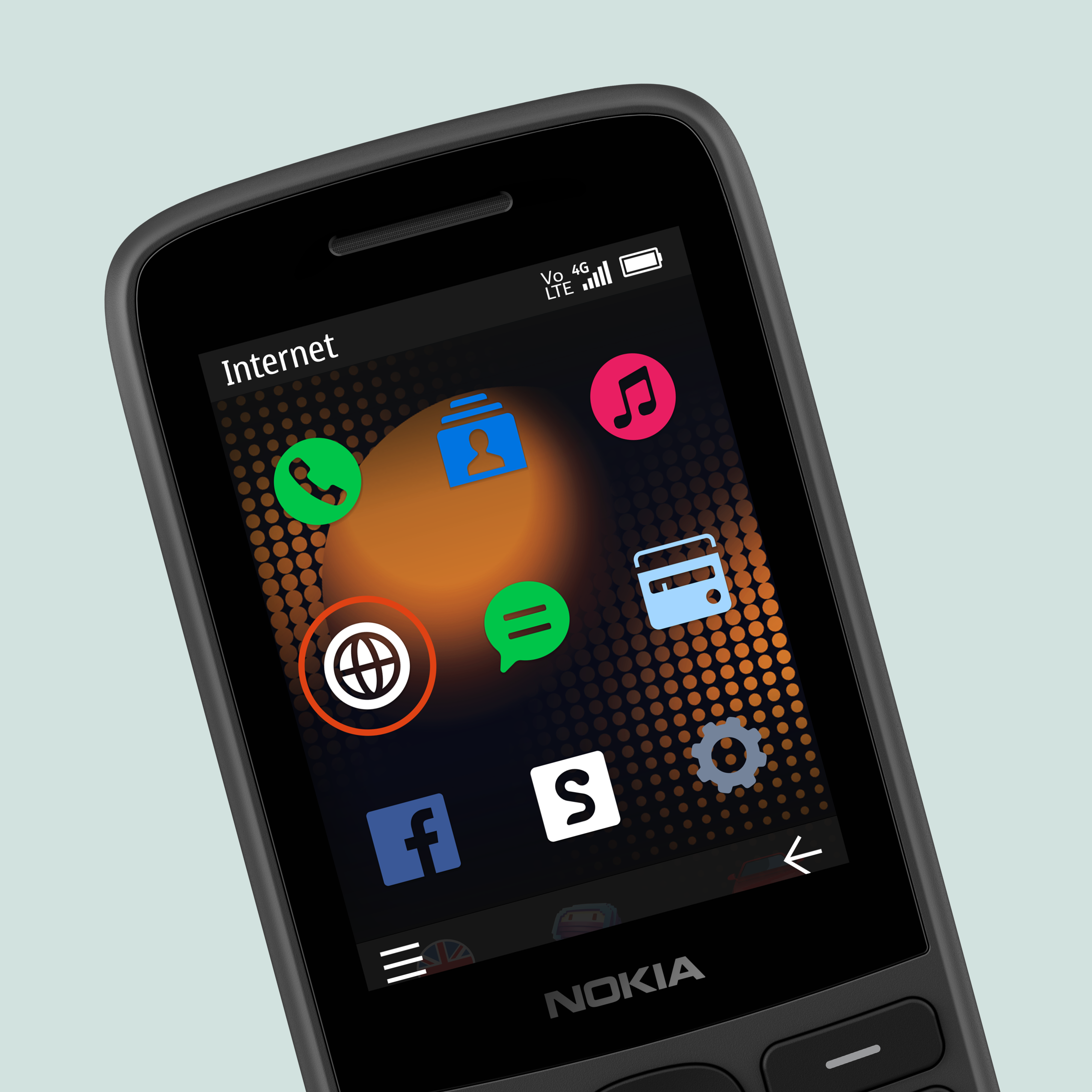 فرك أغمق Ananiver  Nokia 215 4G mobile