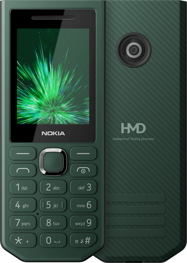 Green Nokia 300 Charge from Front and Back