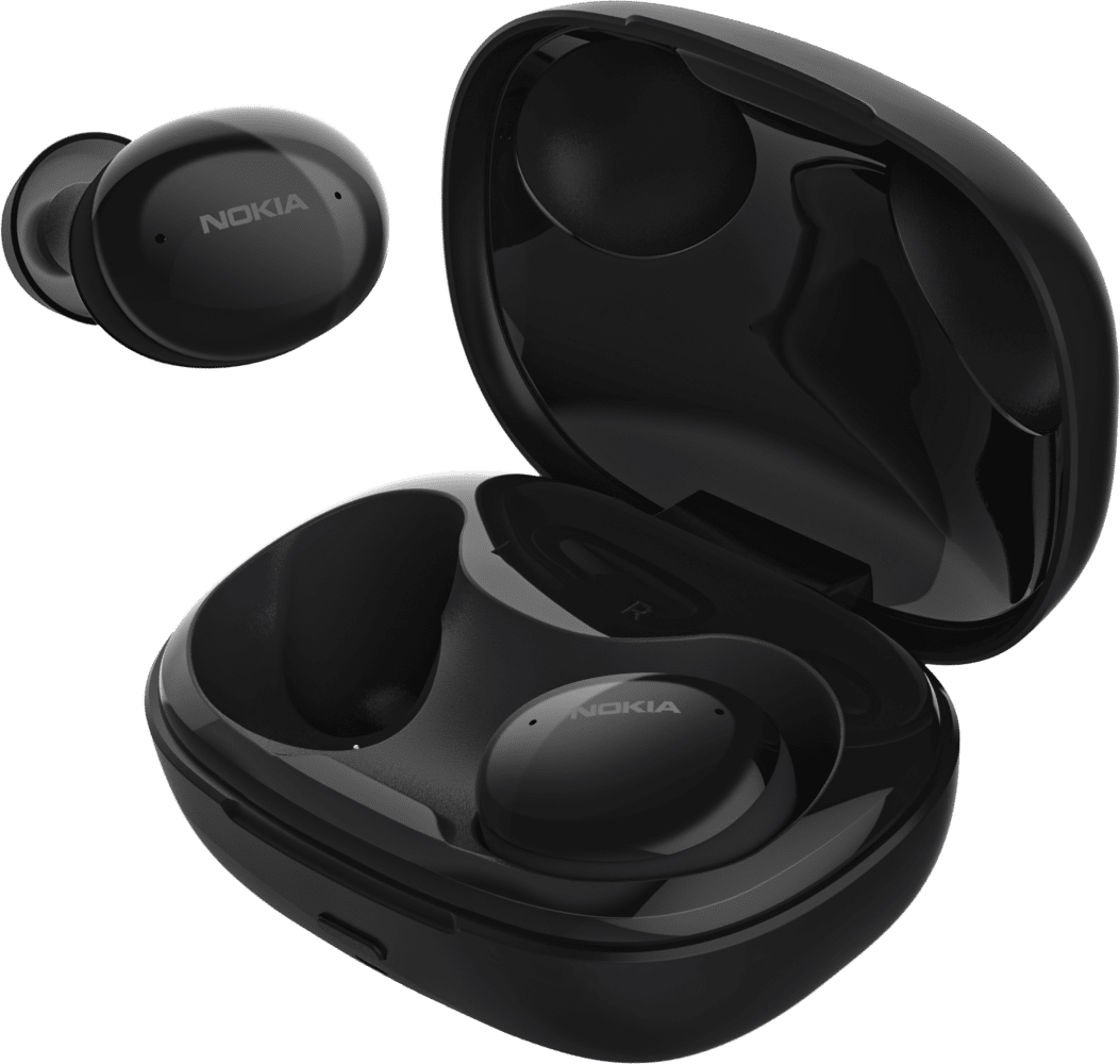 Ampliar Preto Nokia Comfort Earbuds  de Frente e verso