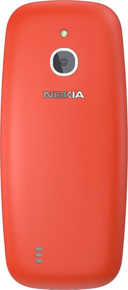 Rot Nokia 3310 3G von Zurück vergrößern