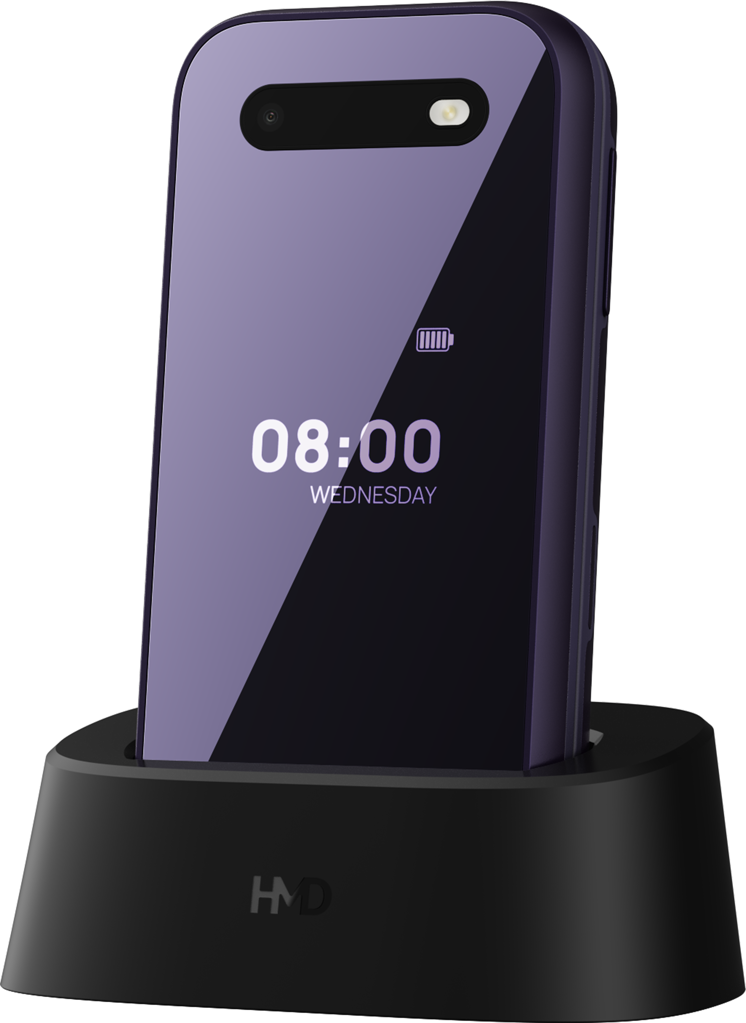 Noir HMD 2660 Flip Charging Cradle de Avant et arrière