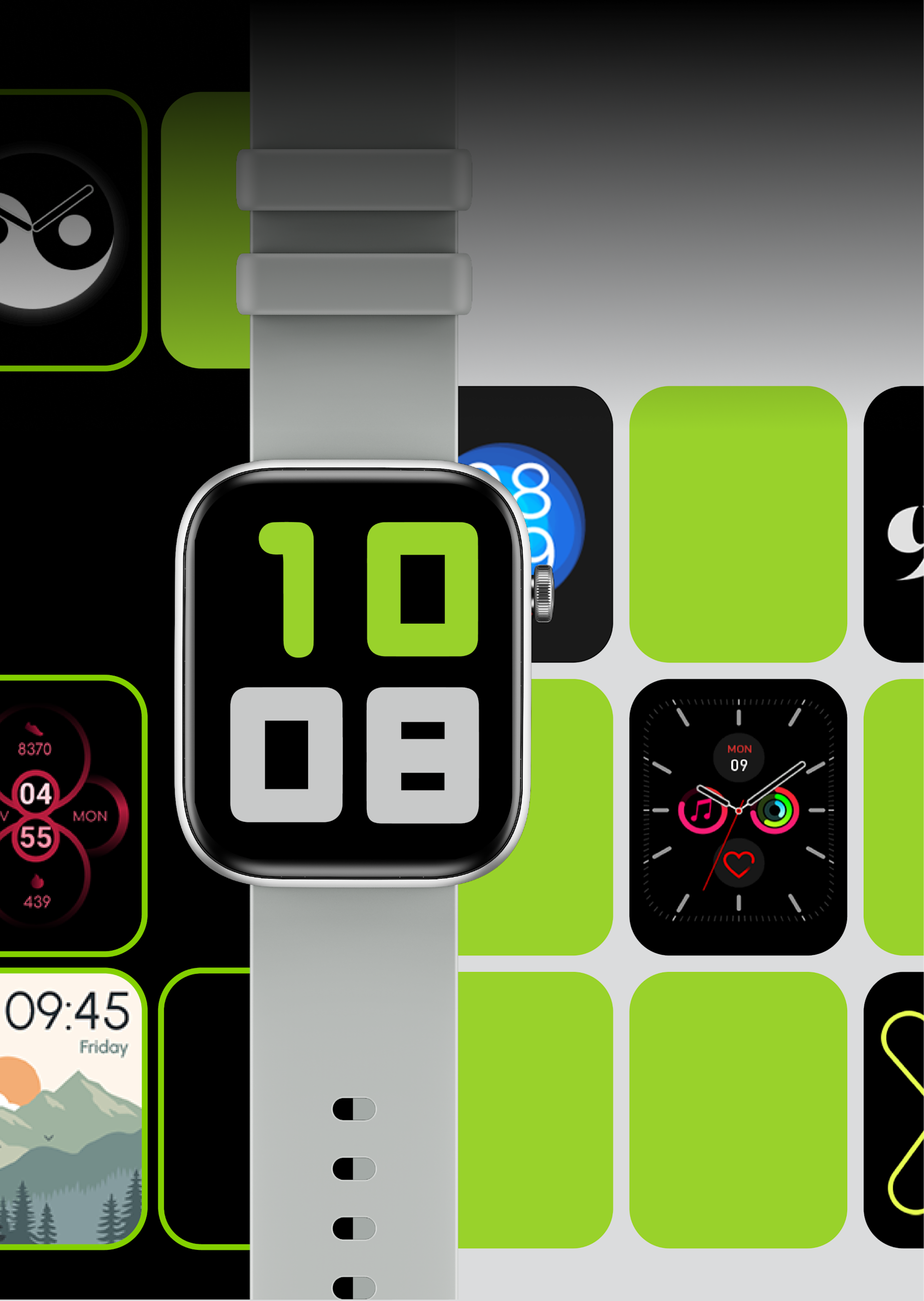 HMD Watch P1 featuring animated watch face options for a personalized smartwatch experience