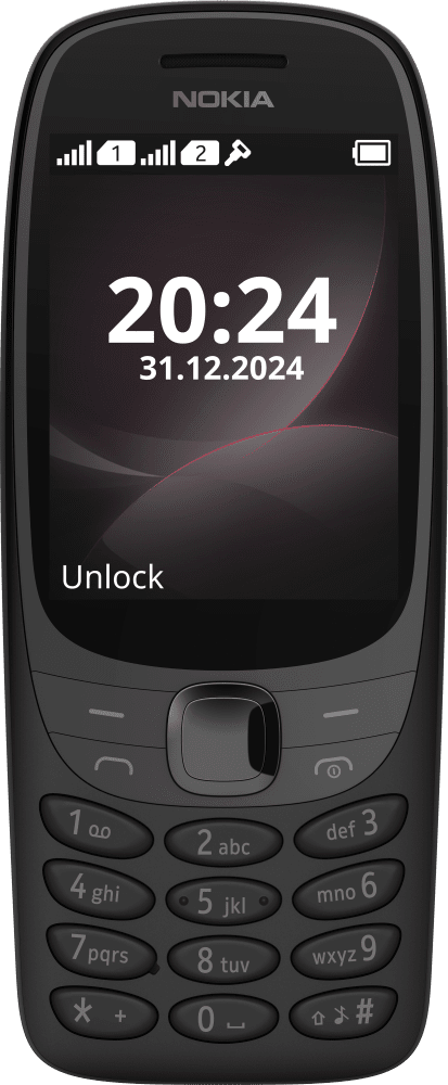 Enlarge Black Nokia 6310 (2024) from Front