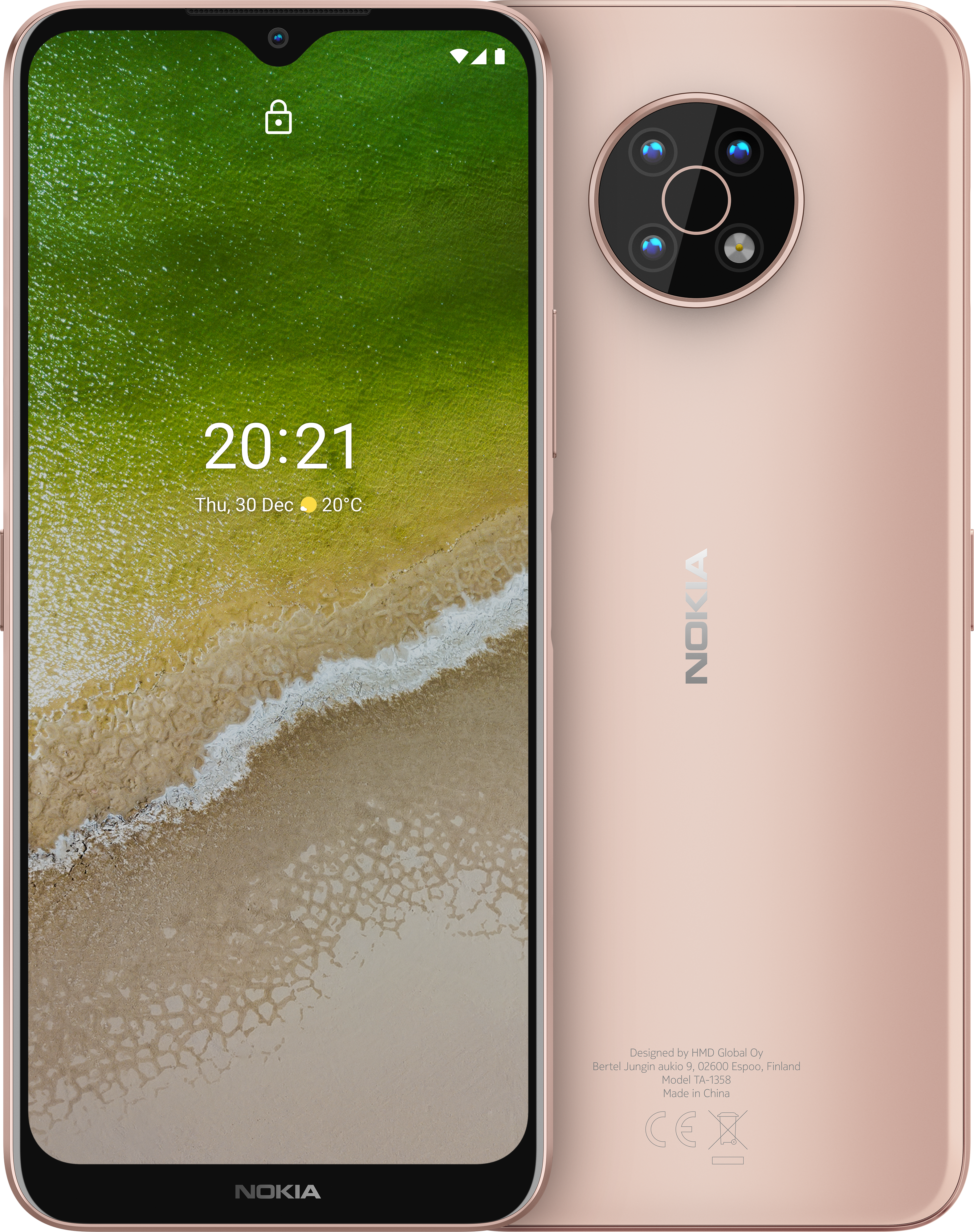 Midnight Sun Nokia G50 from Front and Back