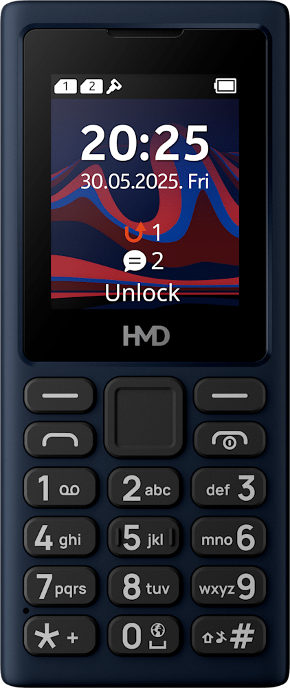 أزرق داكن HMD 101 4G Dual Sim from Front