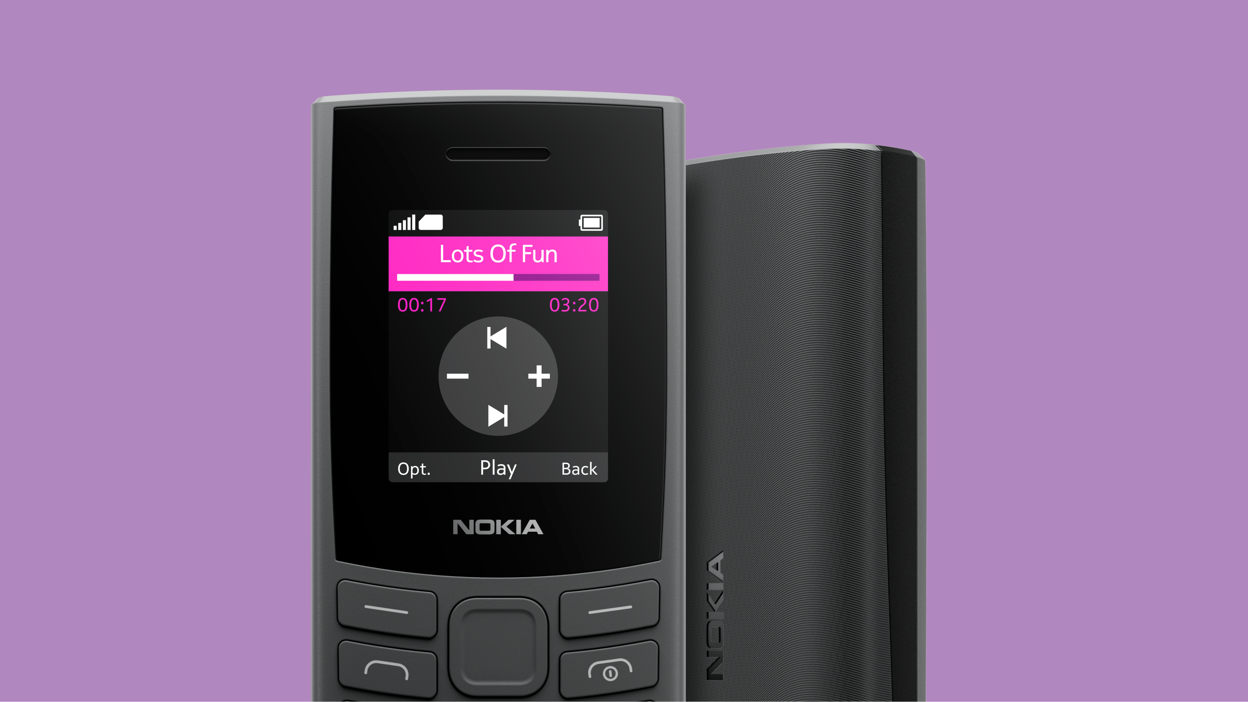 Nokia 105 4G noir, 48 Mo, Daul sim, appels HD , Radio FM sans fil et  filaire