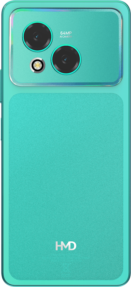 Aqua Green HMD Vibe2 Pro 5G from Back