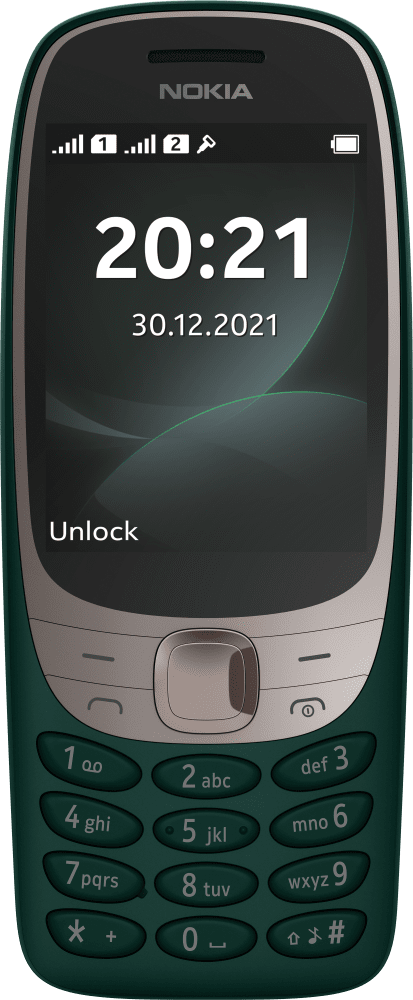 Enlarge Dark Green Nokia 6310 from Front